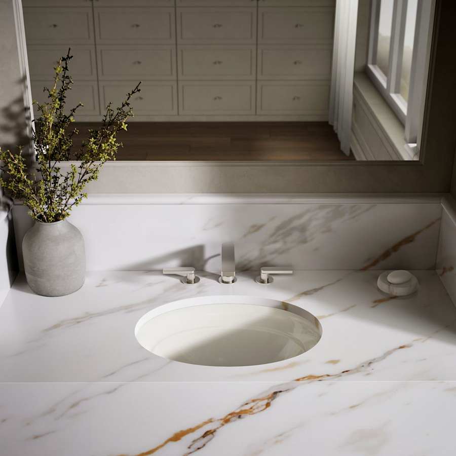 Serif 20-5/8" Undermount Cast Iron Bathroom Sink