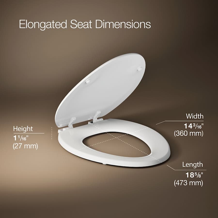 Ridgewood Elongated Closed-Front Toilet Seat