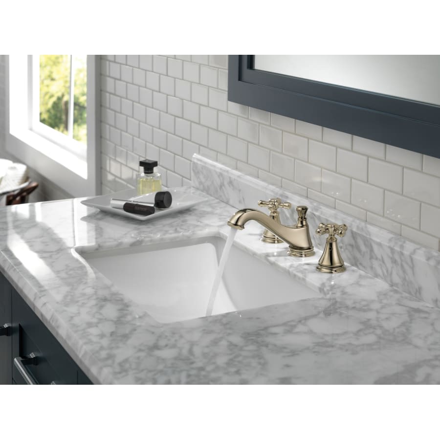 Cassidy Widespread Bathroom Faucet with Pop-Up Drain Assembly - Handles Sold Separately - Includes Lifetime Warranty