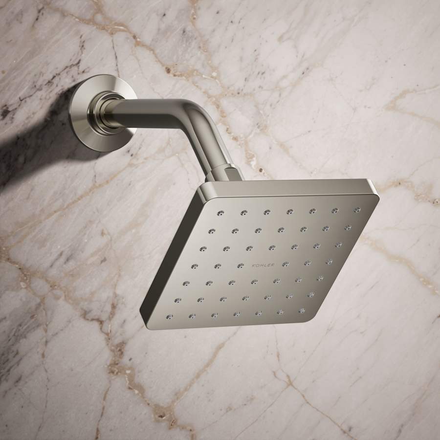 Parallel 2.5 GPM Single Function Shower Head With Katalyst Air-Induction Spray Technology