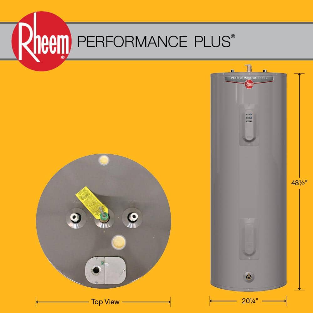 Performance Plus 40 Gal. 4500-Watt Elements Medium Electric Water Heater w/9-Year Tank Warranty LED Indicator & 240-Volt