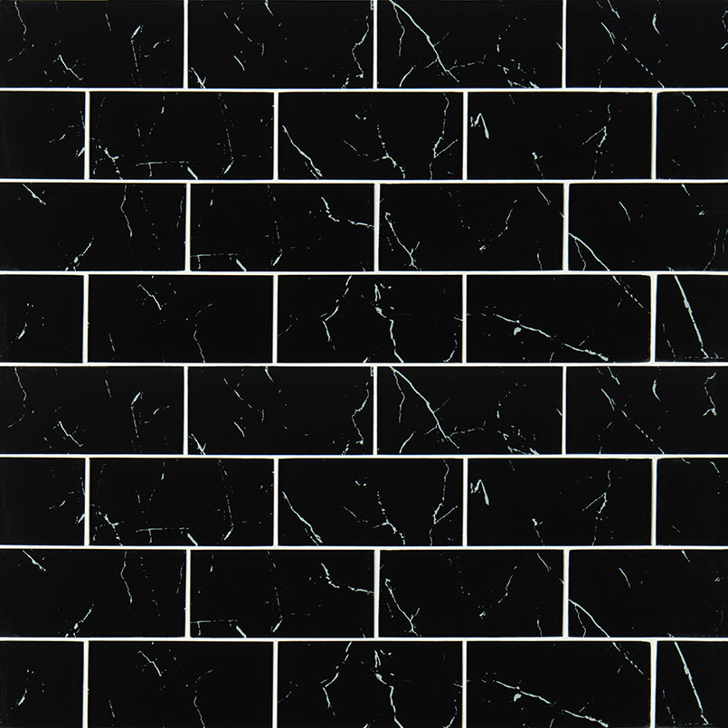 Nero Marquina Glass x8mm