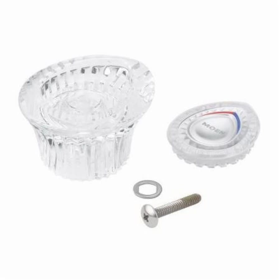 Knob Handle Kit, For Use With Chateau®, Plastic, Polished Chrome