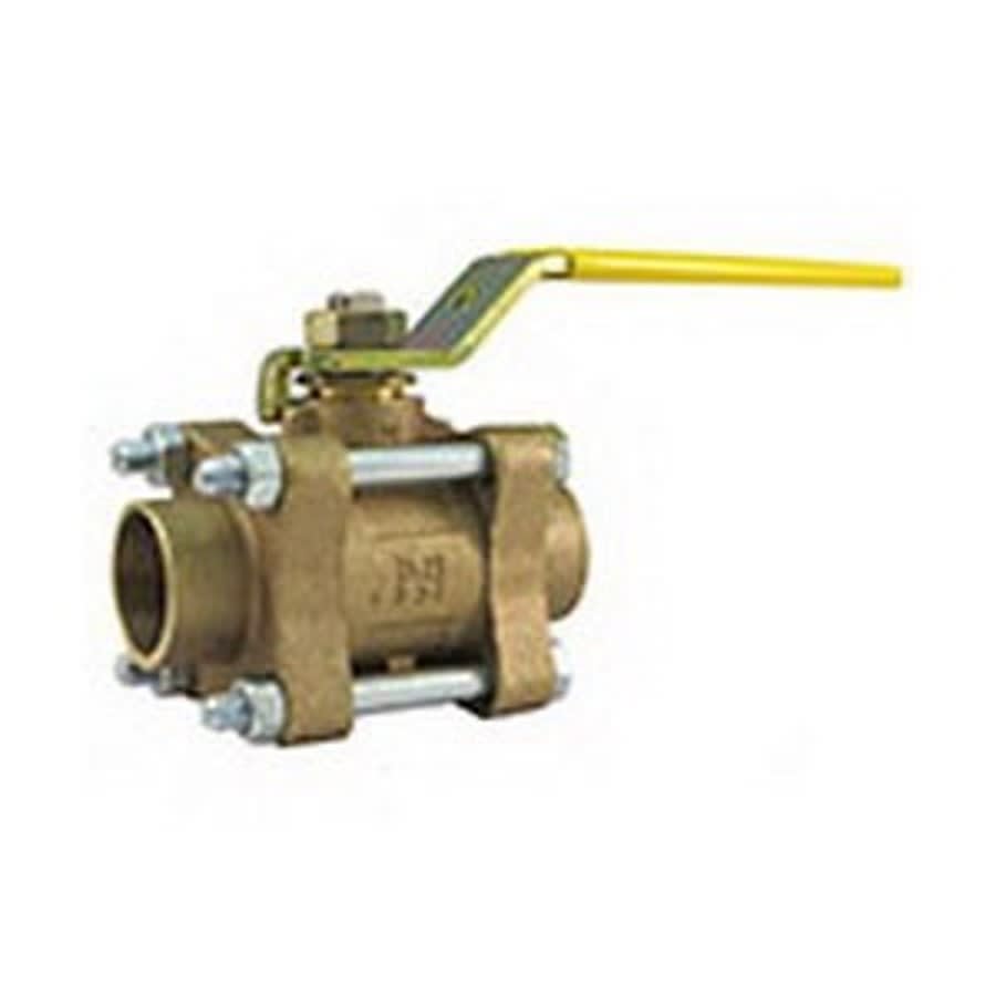 3-Piece Ball Valve, 2 in, C, Full Port, Stainless Steel Ball, Bronze