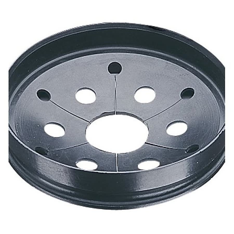 Removable Sound Baffle, 4 in Dia, Rubber, Black