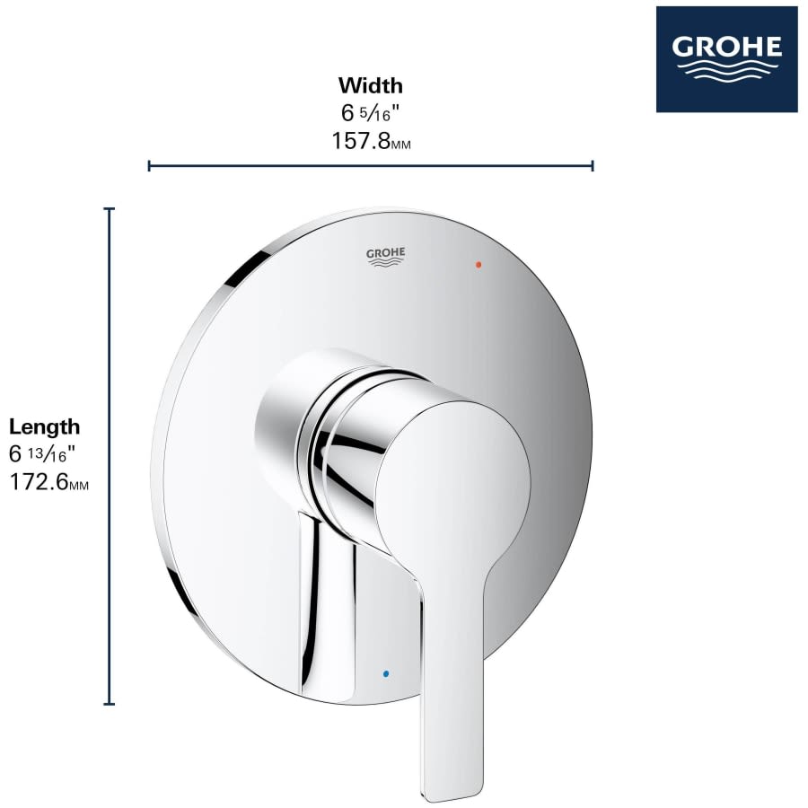 Lineare Pressure Balanced Valve Trim Only with Single Lever Handle - Less Rough In