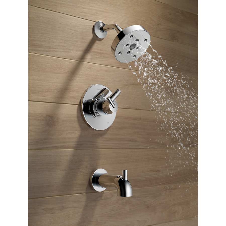 Trinsic Monitor 17 Series Dual Function Pressure Balanced Tub and Shower with Integrated Volume Control - Less Rough-In Valve