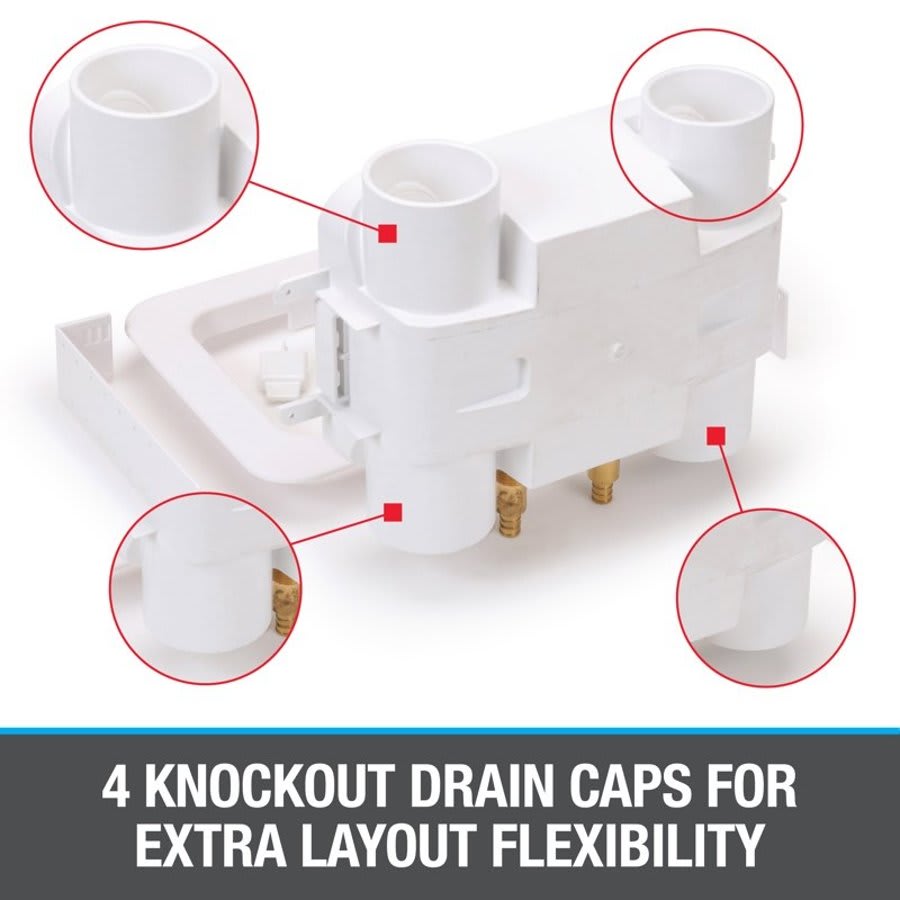 2X4 WMOB, 1/4 Turn, Push Connect, Assembled, Standard Pack