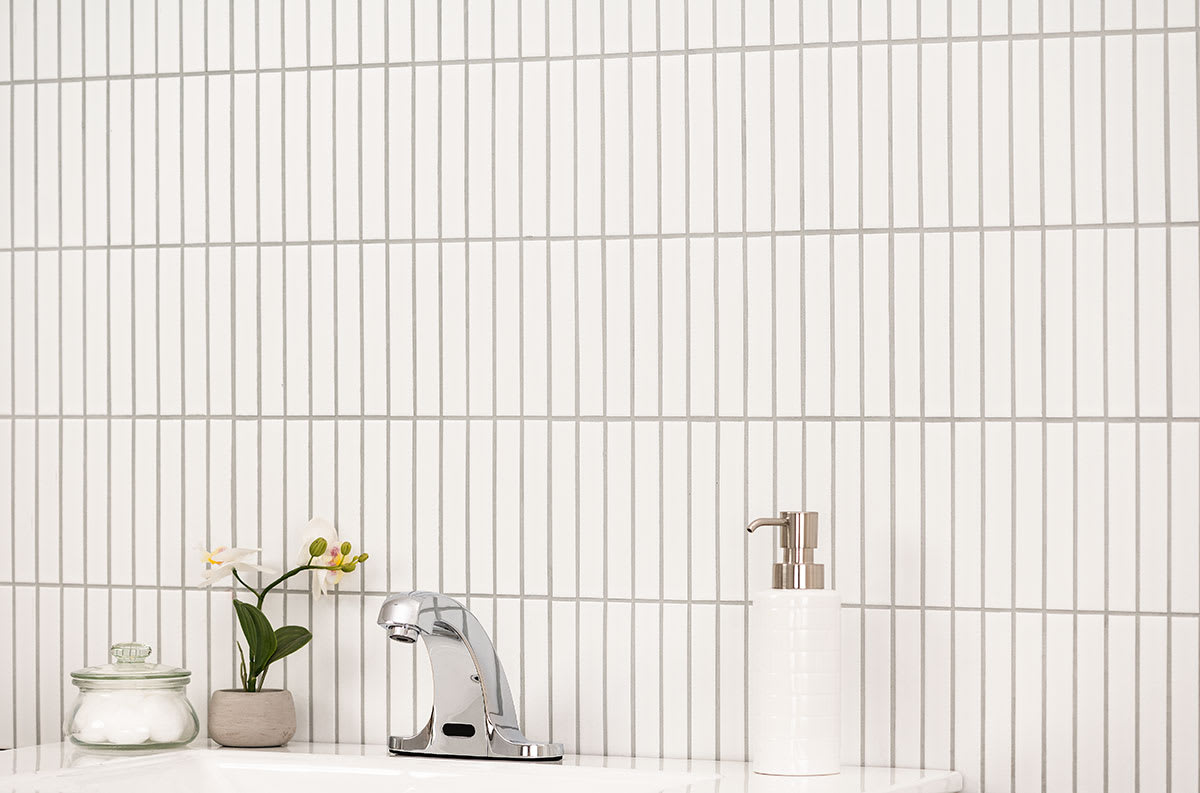 White Matte Stack Pattern