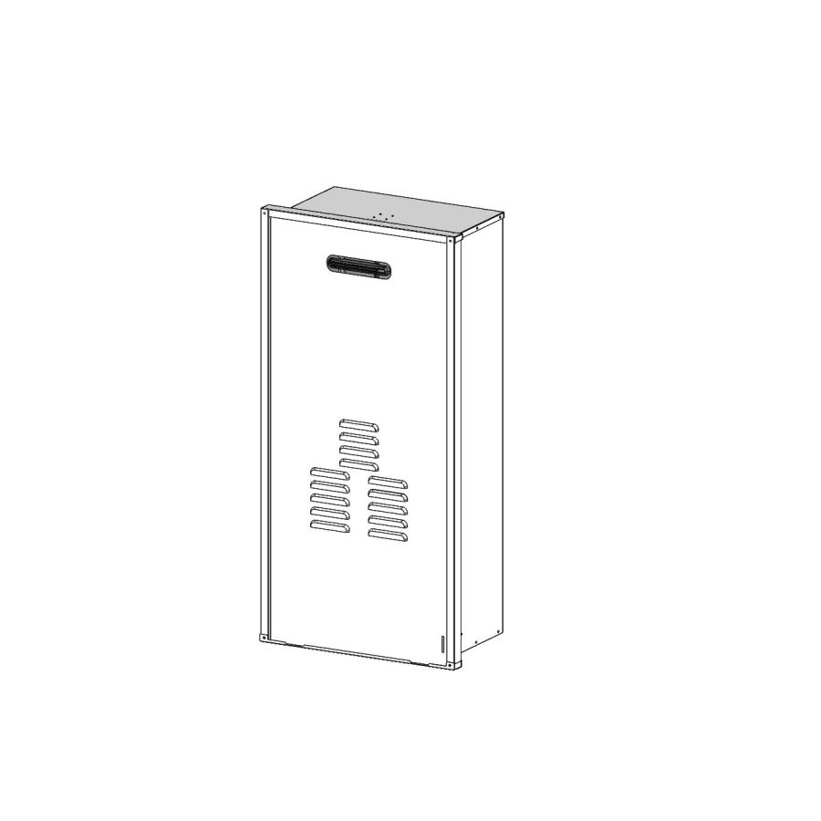 Recess Box, For Use With SENSEI™ SE and SE+ Series Condensing Water Heaters and M Series Condensing Boilers, Steel, White