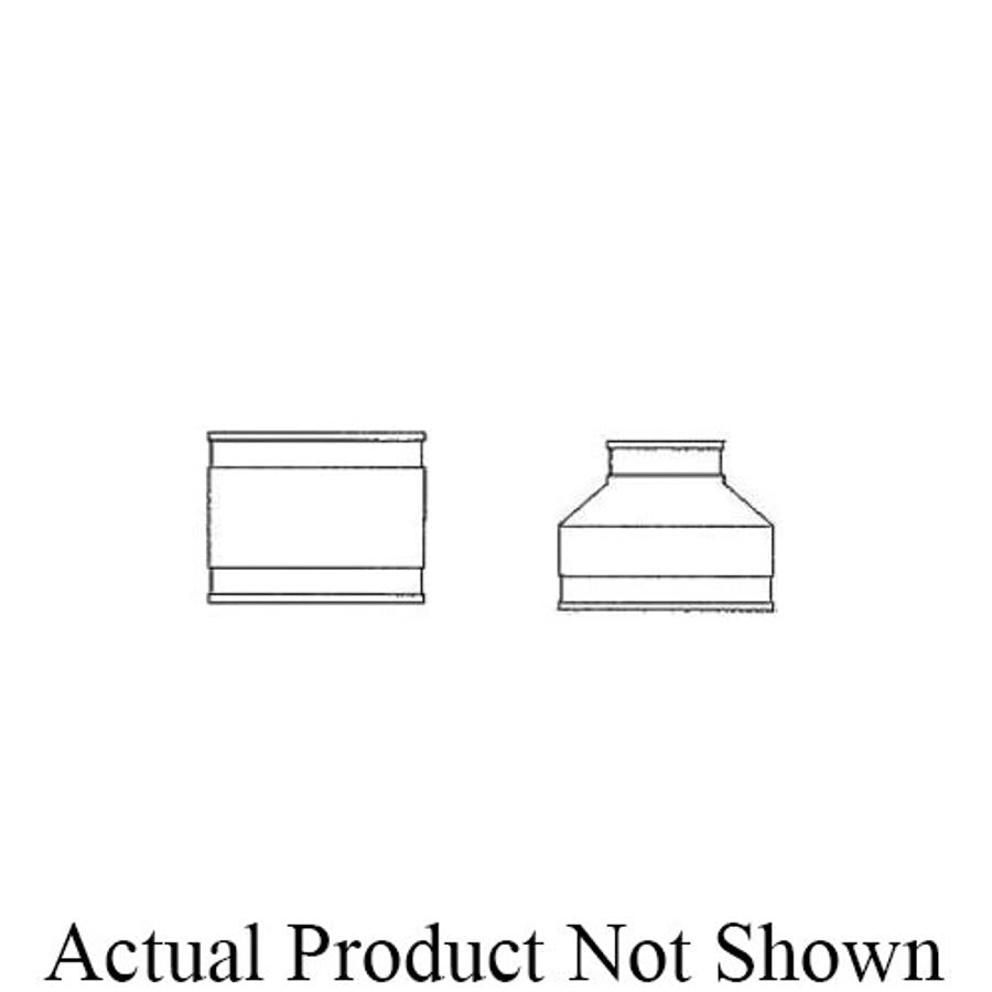 Transition Coupling, 6 in, Clay x Cast Iron/Plastic, Rubber