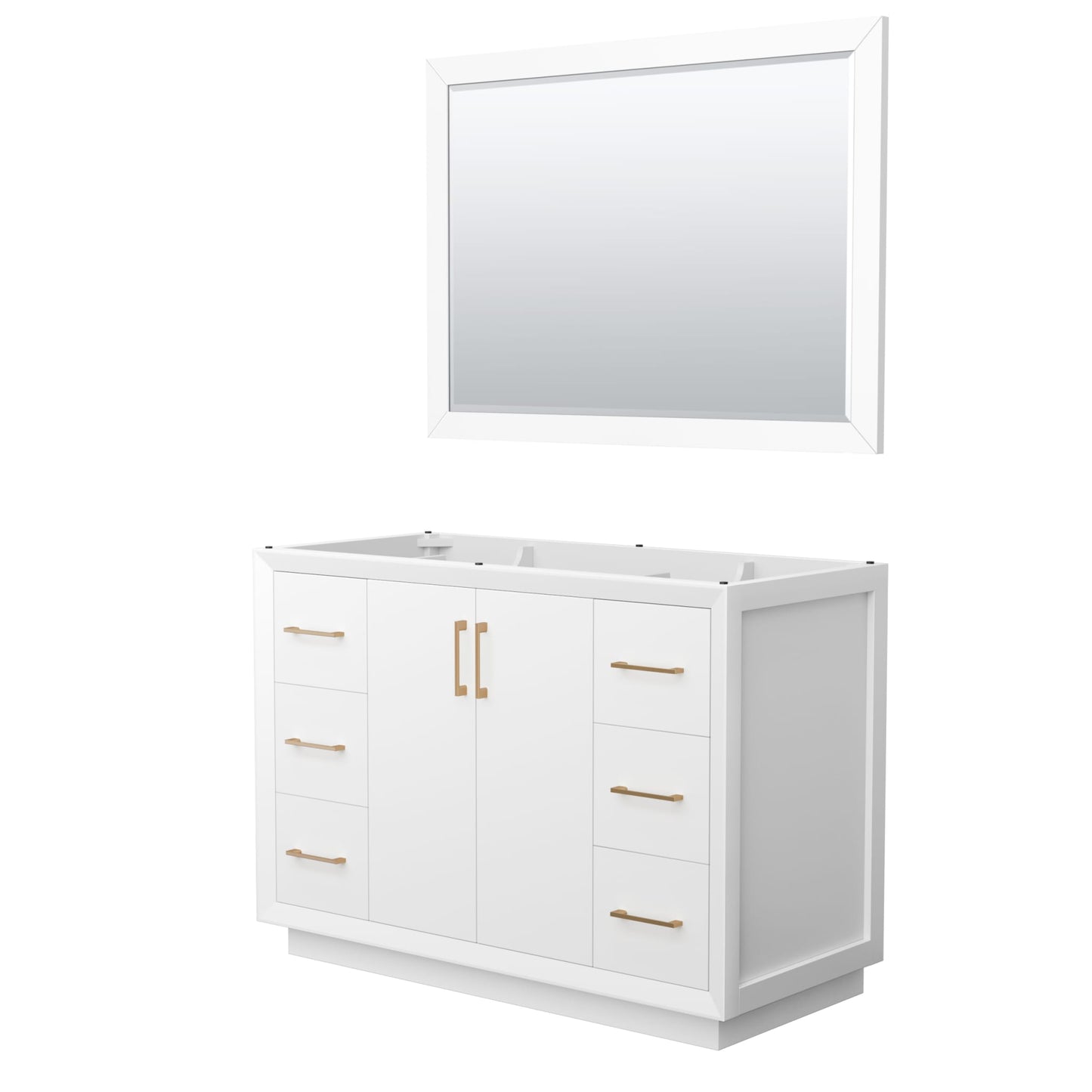 Strada Single Bathroom Vanity - 47.25W x 34.25H x 21.75D