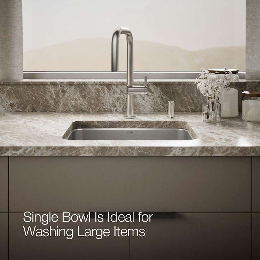 Undertone 23" Undermount Single Basin Stainless Steel Utility Sink