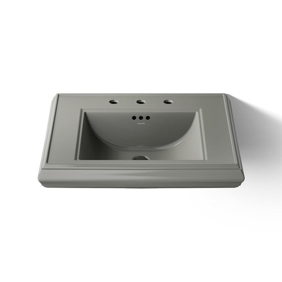 Memoirs Classic 27" Fireclay Pedestal Bathroom Sink with 3 Holes Drilled and Overflow