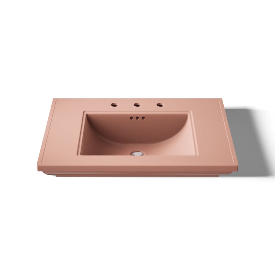 Memoirs Stately 30" Fireclay Pedestal Bathroom Sink with 3 Holes Drilled and Overflow