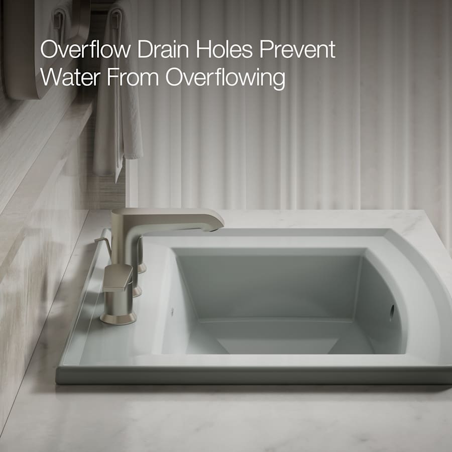 Archer 22-5/8" Drop In Bathroom Sink with 3 Holes Drilled and Overflow