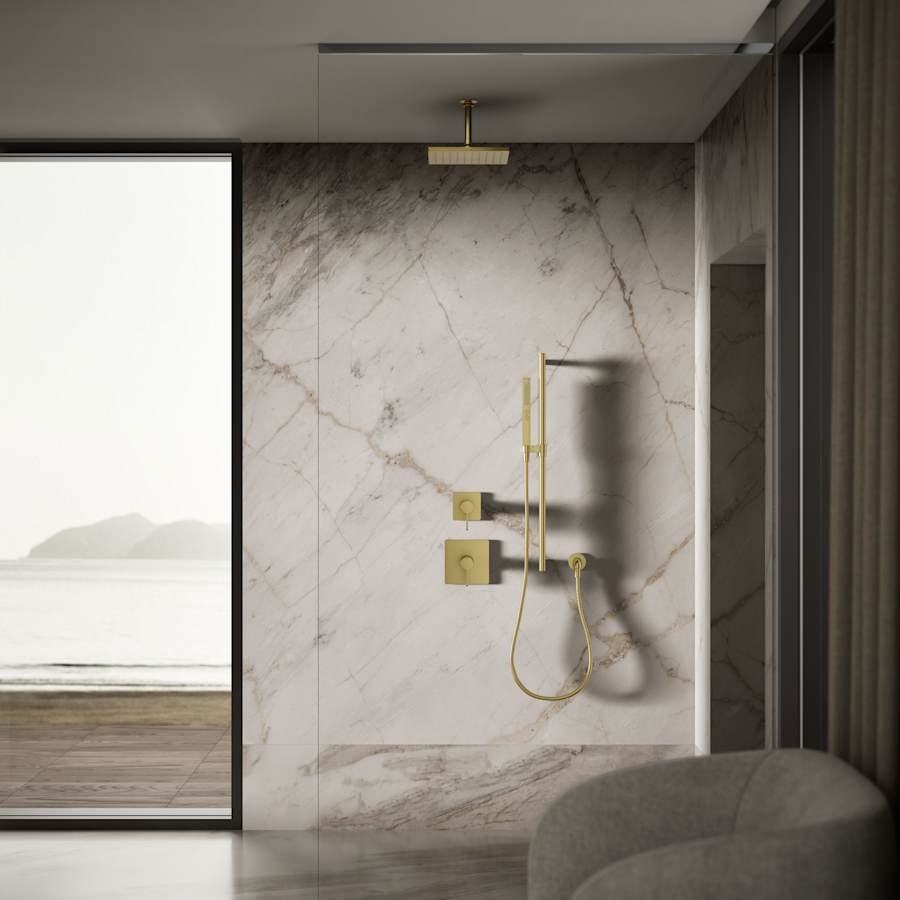 Honesty Square 10" Single Function 1.75 GPM Rainhead with MasterClean Sprayface