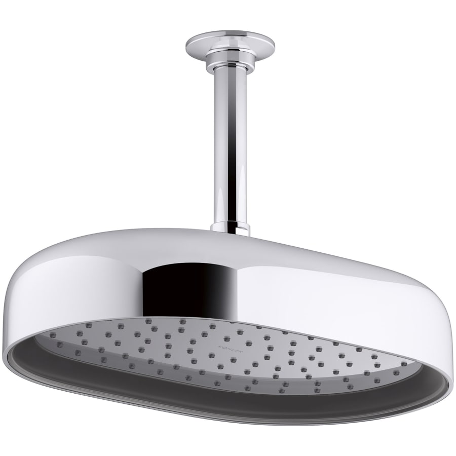 Statement Oblong 12" Single Function 2.5 GPM Rainhead with MasterClean Sprayface and Katalyst Air-Induction Technology