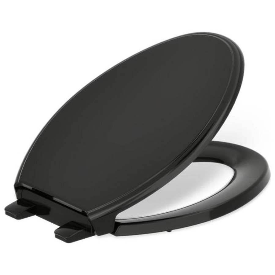Glenbury Elongated Closed-Front Toilet Seat with Soft Close and Quick Release