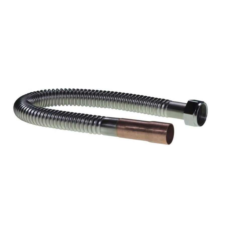 Corrugated Water Heater Flex, 3/4 in, FNPT x C, 18 in L, Stainless Steel