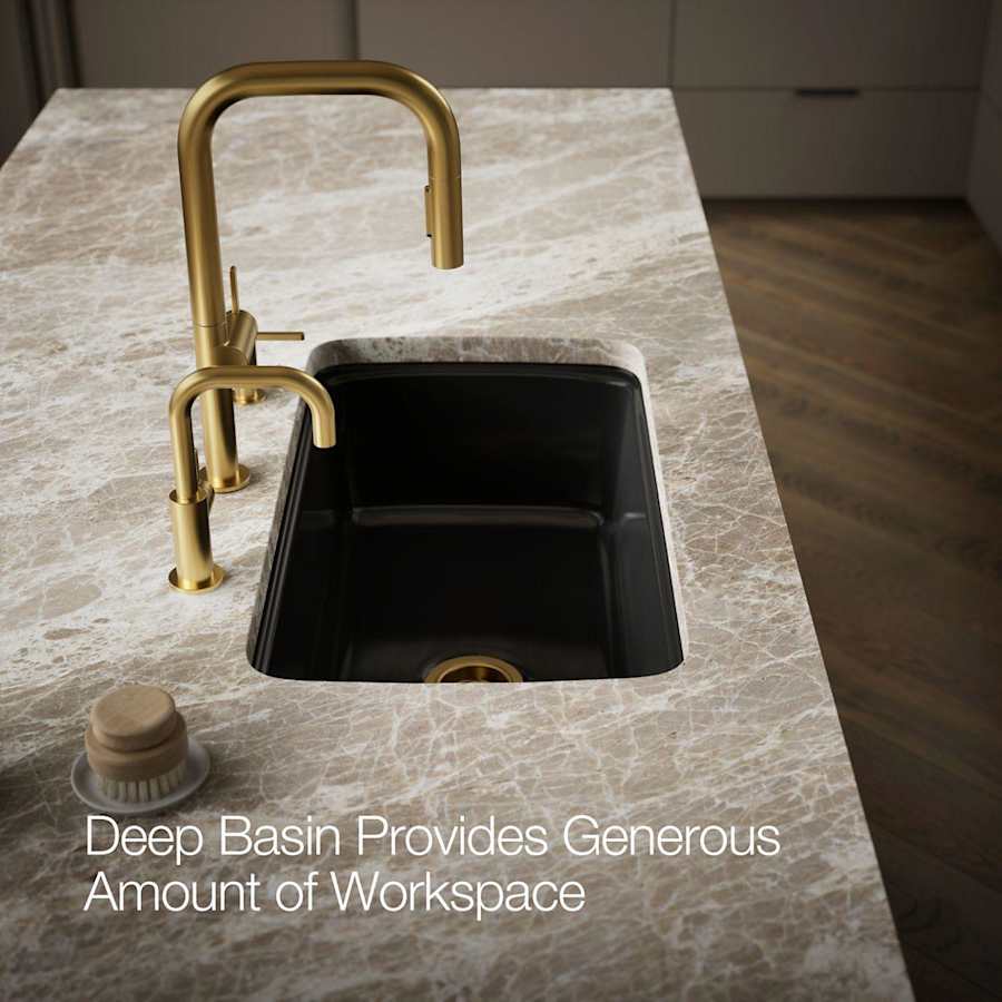 Cape Dory 33" Single Basin Under-Mount Enameled Cast-Iron Kitchen Sink
