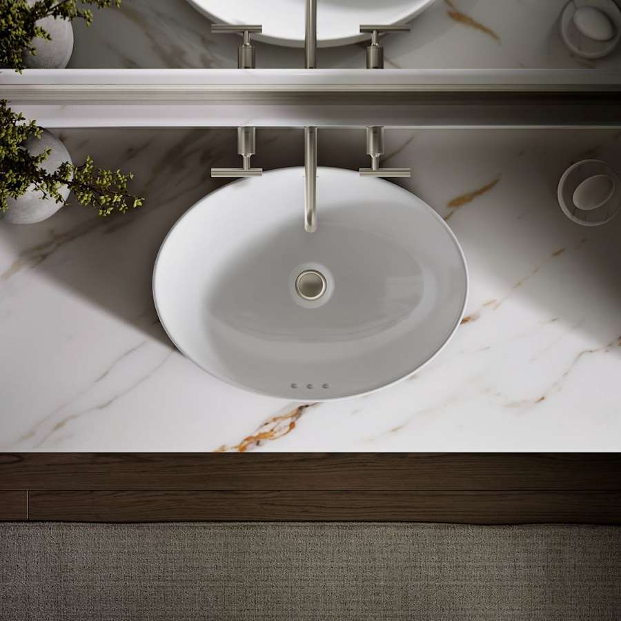 Vox 20" Vessel Vitreous China Bathroom Sink with Overflow
