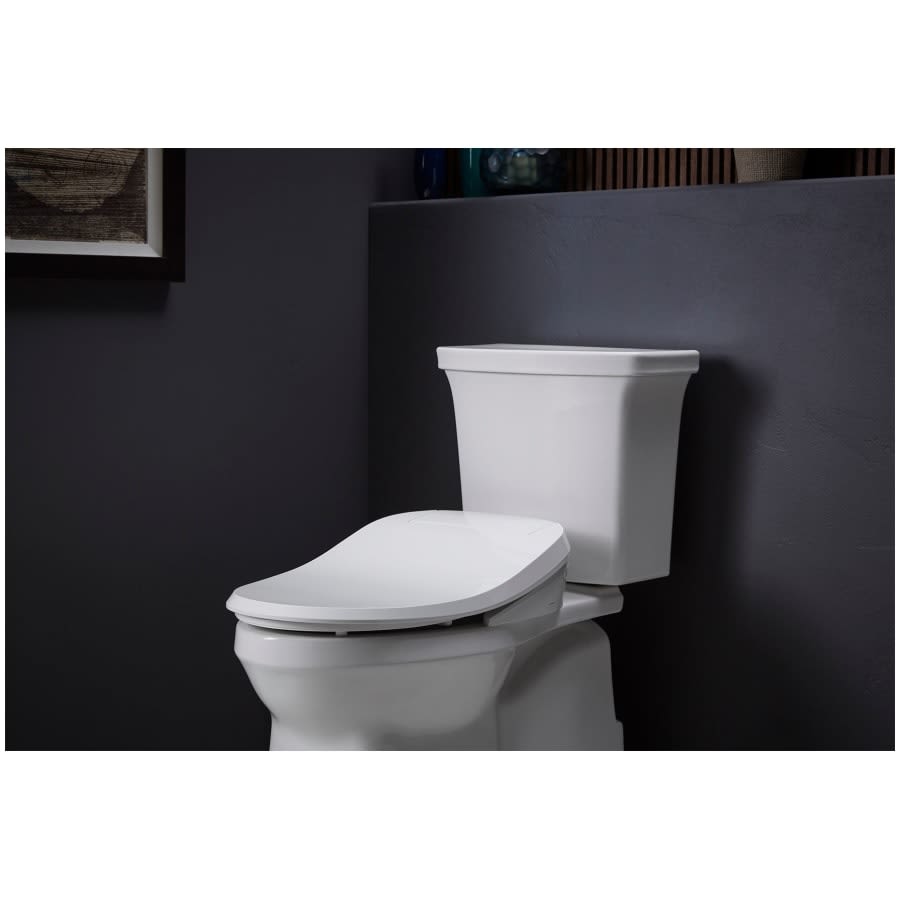 PureWash E545 Elongated Closed-Front Bidet Seat with Heated Seat, Adjustable Water Temperature and Pressure, Front and Rear Wash Modes, Automatically UV Light Self-Cleaning Wand, Quiet-Close, Quick-Release, and LED Night Light Technologies