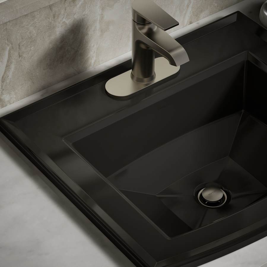 Archer 22-5/8" Drop In Bathroom Sink with 3 Holes Drilled and Overflow