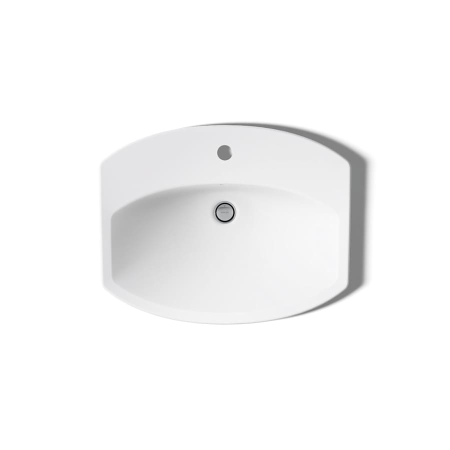 Cimarron 20-3/8" Drop In Bathroom Sink with 1 Hole Drilled and Overflow