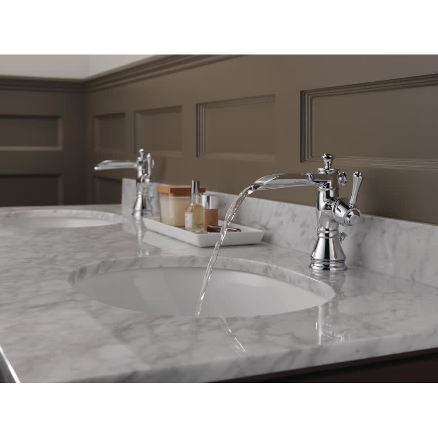 Cassidy Single Hole Waterfall Bathroom Faucet with Pop-Up Drain Assembly - Includes Lifetime Warranty