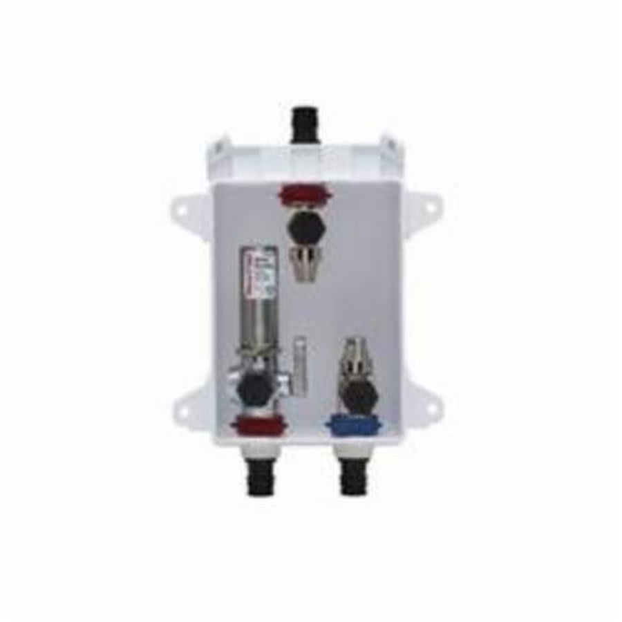 OxBox™ Lavatory Outlet Box With Arrester, 1/2 in, F1960 PEX Grip™ Inlet x 3/8 in Comp Outlet, ABS