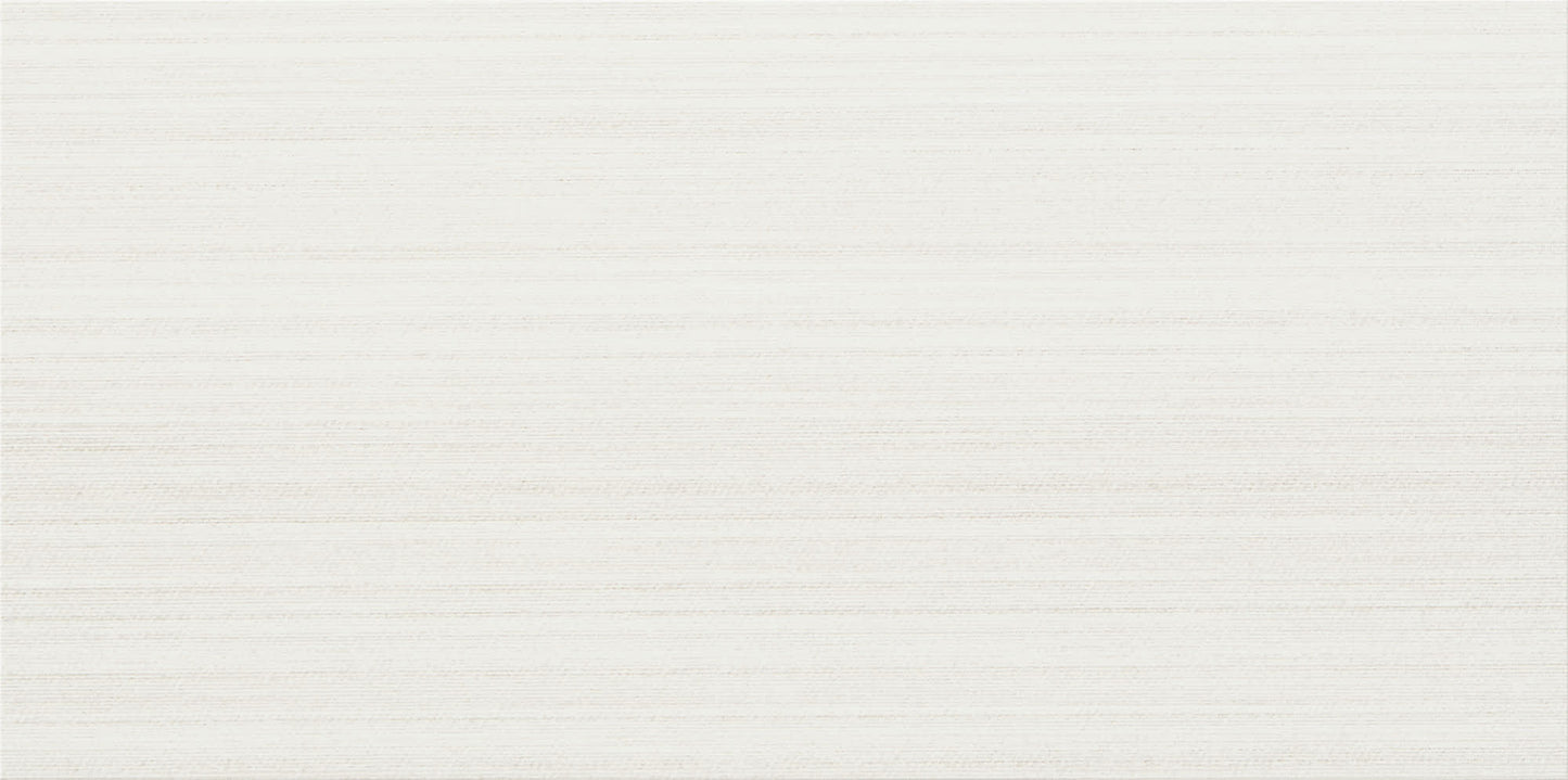 Fabric Art Modern Linear White Rectangle, Modern Linear 12X24 Matte