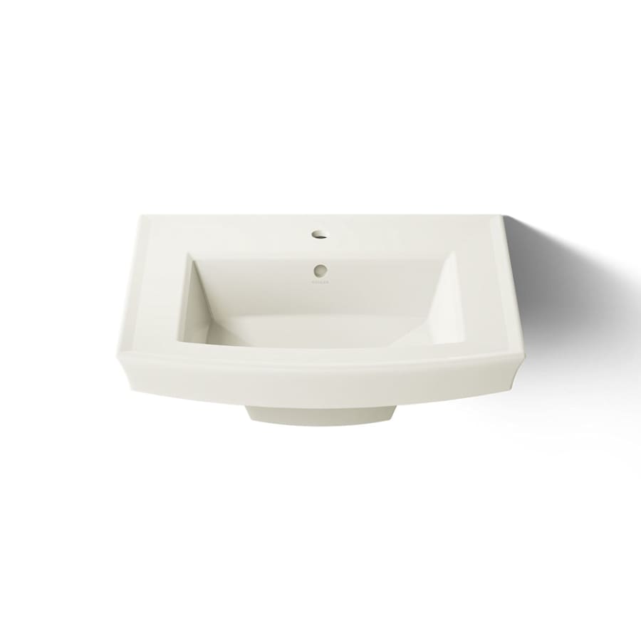 Archer 24" Pedestal Bathroom Sink with 1 Hole Drilled and Overflow