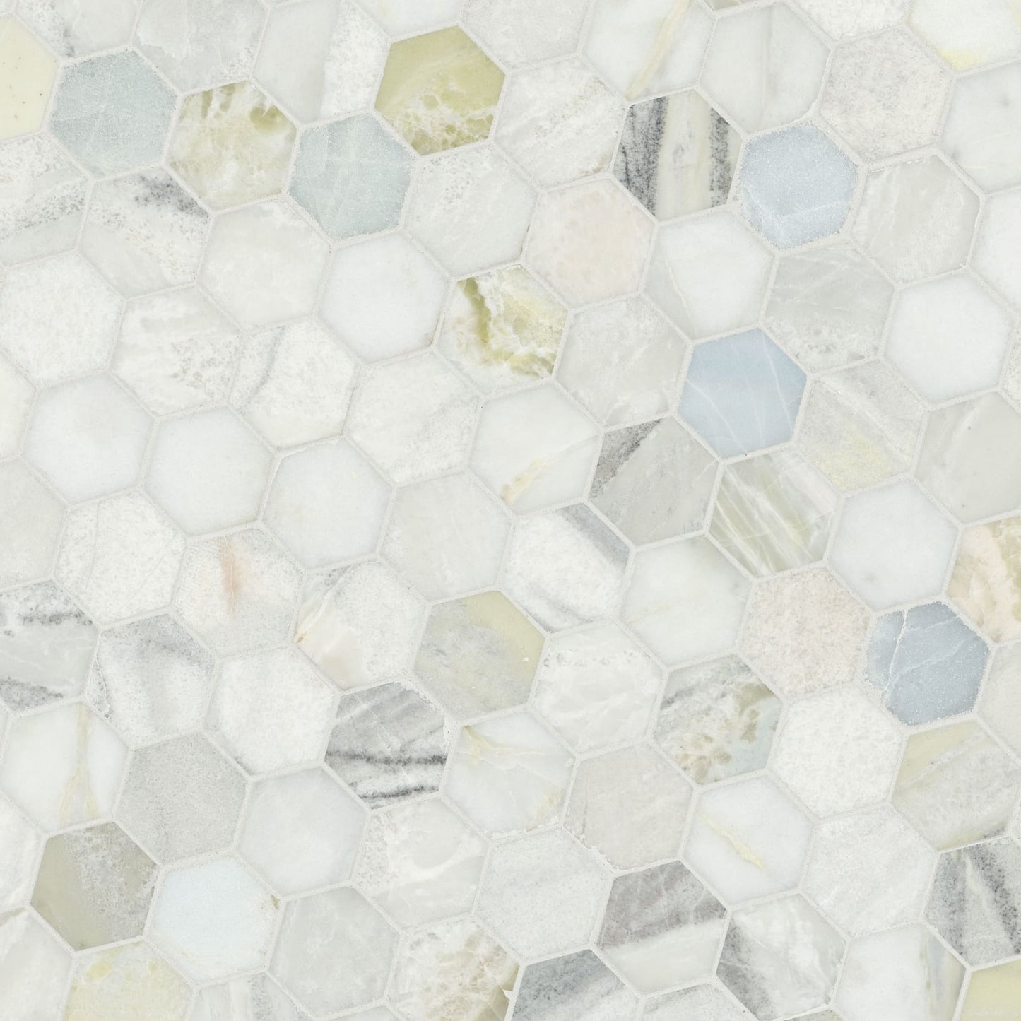 Cloudland 2" Hexagon Polished