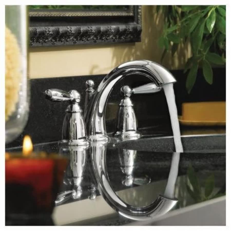 Brantford™ Widespread Lavatory Faucet, ADA, 2 Handle, 3-Hole, 1.2 gpm, Polished Chrome