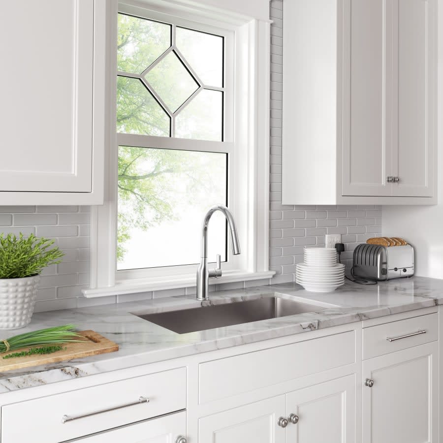 Sault 33" Drop In, Undermount Single Basin Stainless Steel Kitchen Sink