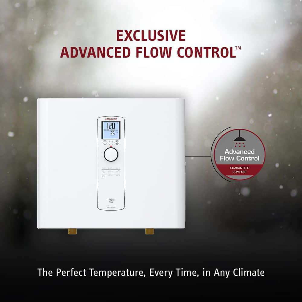 Tempra 29 Plus Adv Flow Control and Self-Modulating 28.8 kW 5.66 GPM Residential Electric Tankless Water Heater