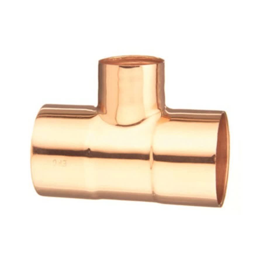 Tee, 3/4 x 1/2 x 1/2 in, C, Cleaned & Bagged Copper