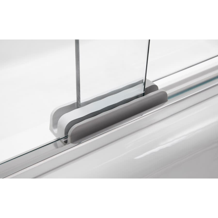 Revel 76â High x 59-5/8" Wide Sliding Shower Door with Crystal Clear Glass, Towel Bar and CleanCoat Technology