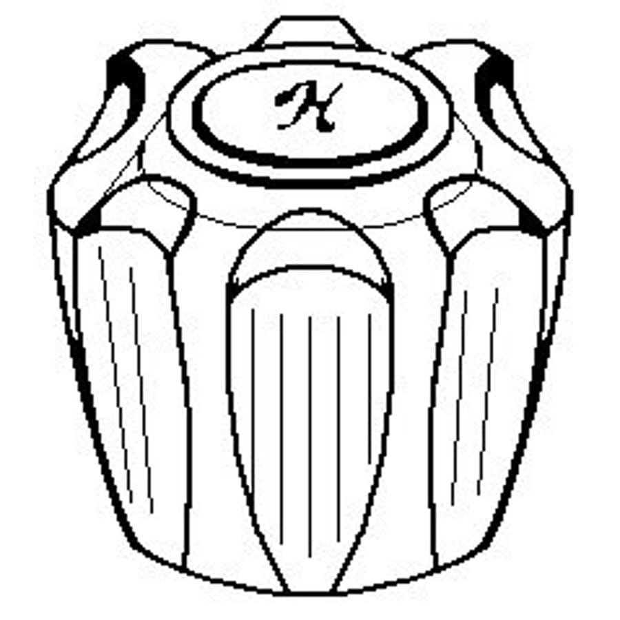 Delex Lucite Hot Handle, Crystal