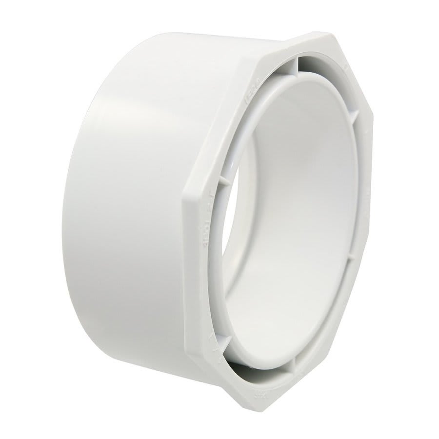 Bushing, 8 x 4 in, Spigot x Hub, DWV, PVC