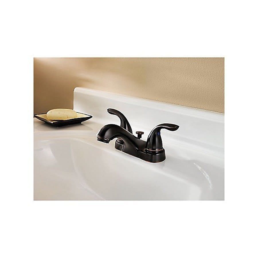 Pfirst Series™ Centerset Lavatory Faucet, ADA, 2 Handle, 3-Hole, 1.2 gpm, Tuscan Bronze