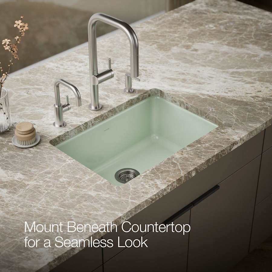 Iron/Tones 27" Undermount Single Basin Enameled Cast Iron Kitchen Sink