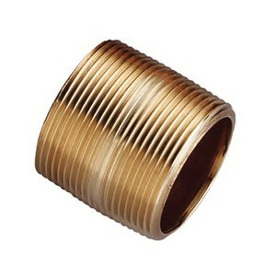 Nipple, 2-1/2 in, Close L, MNPT, Brass