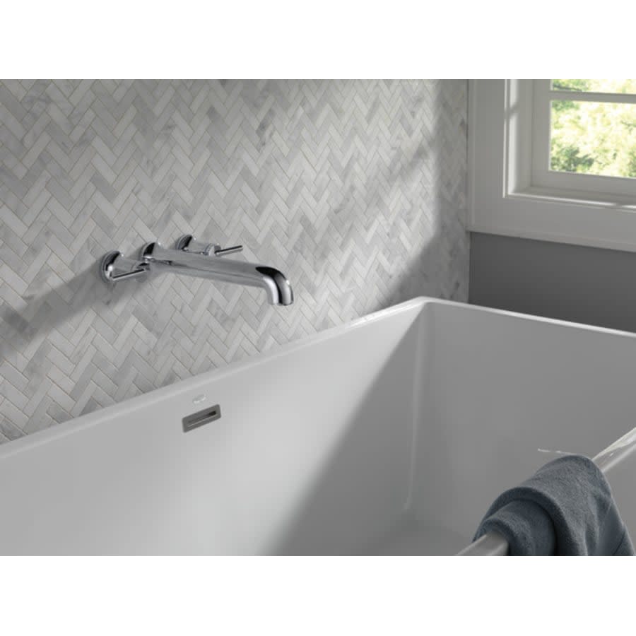 Trinsic Double Handle Wall Mounted Tub Filler Trim - Less Rough In