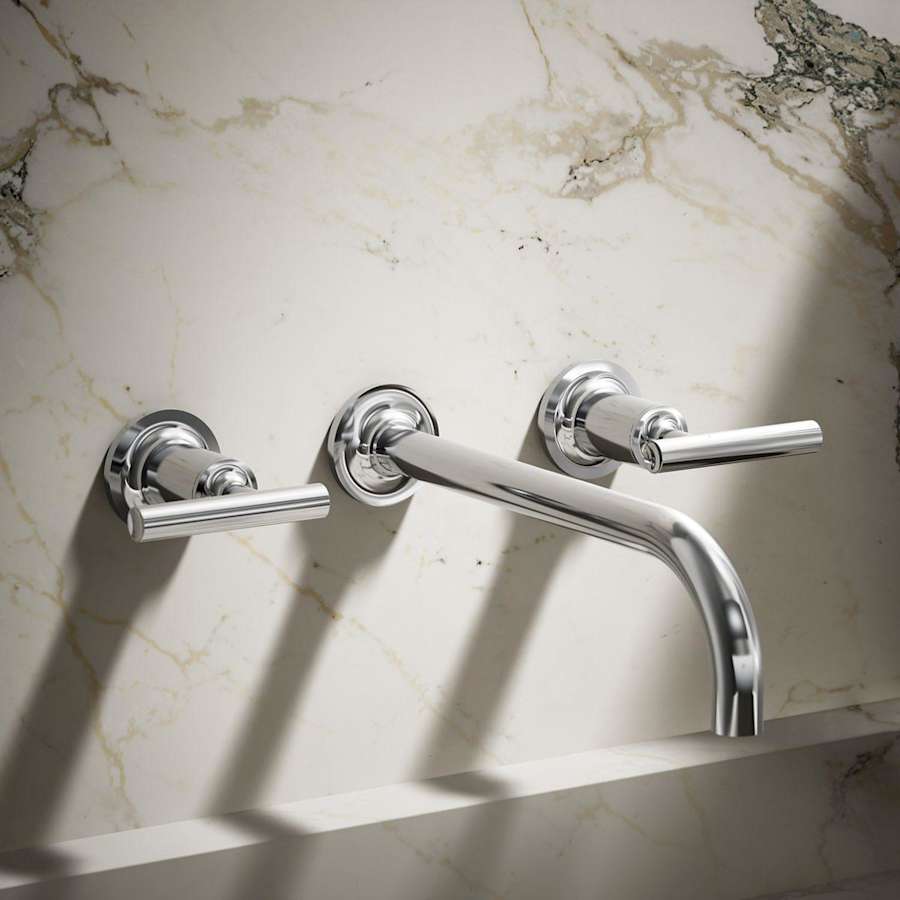 Purist 1.2 GPM Wall Mounted Widespread Bathroom Faucet