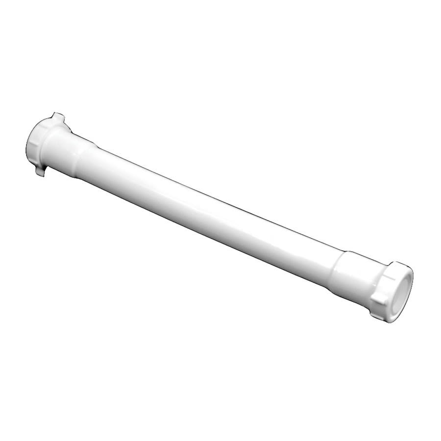Tubular Extension, 1-1/2 in, Slip Joint, White