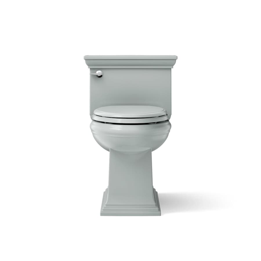 Memoirs 1.28 GPF Compact Elongated One-Piece Comfort Height Toilet with AquaPiston and Glenbury Quiet-Close Seat Included