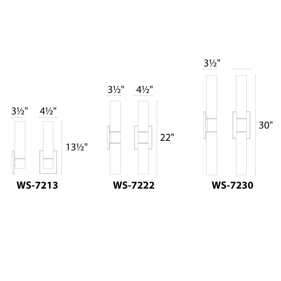 Elementum 13-1/2" Tall Integrated LED Bathroom Sconce - 2700K