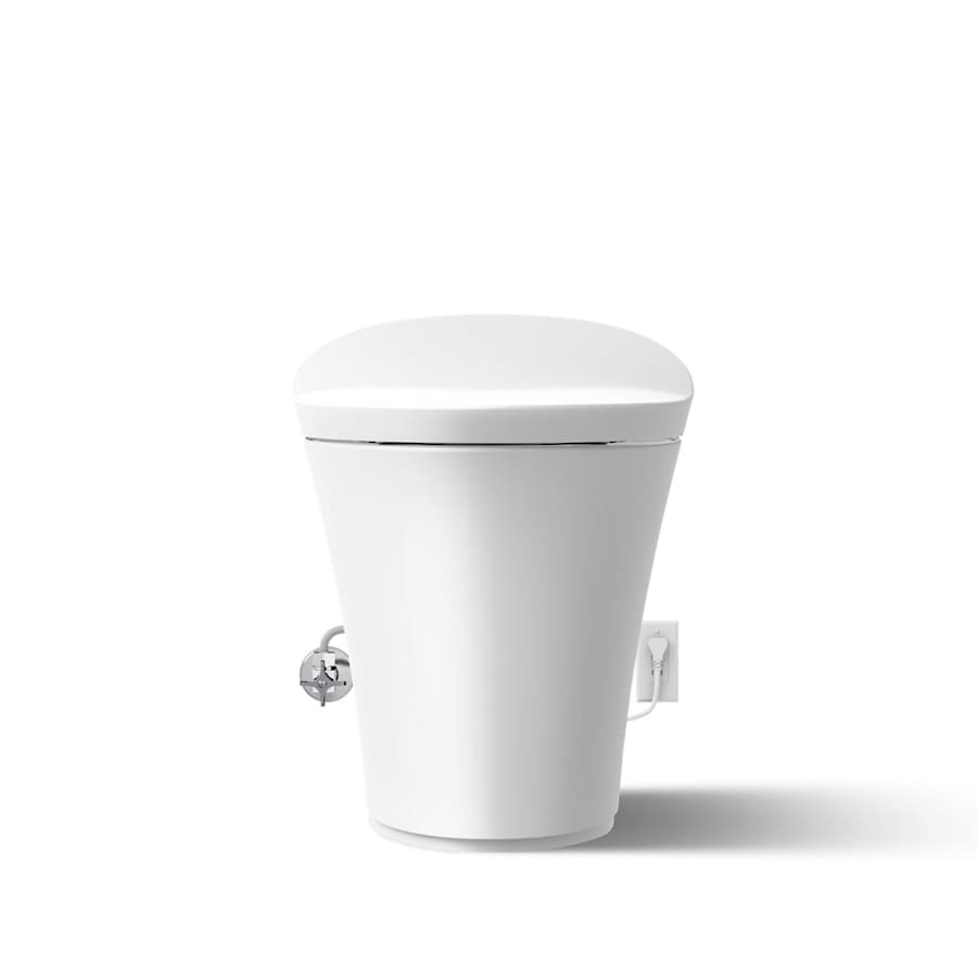 Veil Dual Flush One Piece Elongated Chair Height Intelligent Toilet - Seat Included with Quiet Close Lid